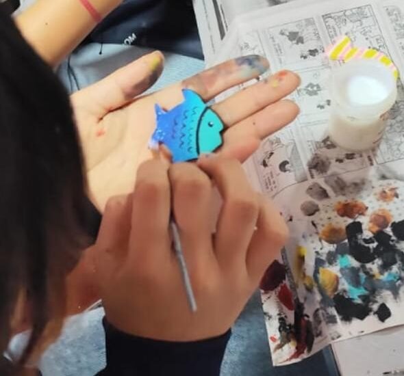 Niños y niñas de la Fundación